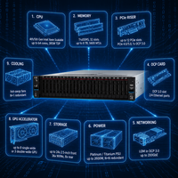 Servidor en Rack SR650 V3 2U, Doble Xeon de 4.ª Generación, DDR5-4800, PCIe 5.0, Computación Empresarial, Big Data, Probado