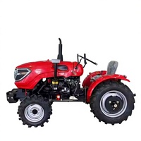 Precio de Tractores en China, Venta al por Mayor de Tractores Compactos de Cuatro Ruedas 4x4 de 50hp y 60hp para Granjas y Jardines