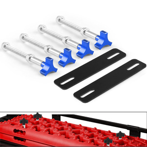 Support de montage de barre de toit de voiture, 199mm x 50mm, plaque antidérapante en alliage de zinc, Kit de support pour l'installation du cadre de toit de SUV - Product Image 4