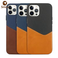 Étui de téléphone en cuir anti-frottement et résistant aux chutes avec protection de caméra surélevée pour iPhone 15 16 17 18 Pro Max OEM