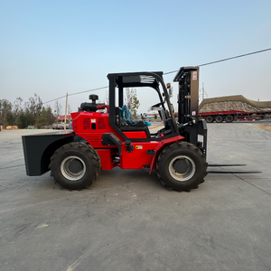 Carretilla elevadora 4x4 para terreno rugoso <span class=keywords><strong>4T</strong></span> terreno rugoso 3ton/3.5ton carretilla elevadora todoterreno articulada carretilla elevadora todoterreno - Product Image 1