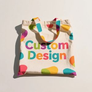 Bolsas de lona de algodón personalizadas, bandolera de compras con letras, regalo de fiesta nupcial, personalidad con logotipo impreso personalizado, bolsa de lona - Product Image 5