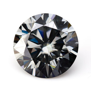 จัดส่งฟรี3.0-15.0มม. เส้นรอบวง holycome Grey Moissanite <span class=keywords><strong>อัญมณี</strong></span>สังเคราะห์ทดสอบบวก<span class=keywords><strong>เพชร</strong></span>มอยส์ซอไนต์กลมตัด - Product Image 6