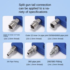 Nouveau pistolet <span class=keywords><strong>à</strong></span> eau multifonctionnel <span class=keywords><strong>à</strong></span> haute pression pour lave-linge noir et bleu, avec <span class=keywords><strong>rallonge</strong></span> - Product Image 3