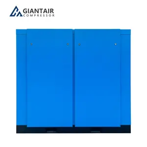 Giantair 110 Kw 132 Kw 8 Bar 10 Bar 12 Bar üstün sıkıştırılmış hava kompresörü makine vida tipi hava kompresörü satışa