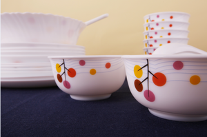 Juego de vajilla de vidrio Ópalo, vajilla transparente, juego de vidrio blanco, <span class=keywords><strong>cuencos</strong></span> <span class=keywords><strong>pequeños</strong></span>, plato redondo - Product Image 6