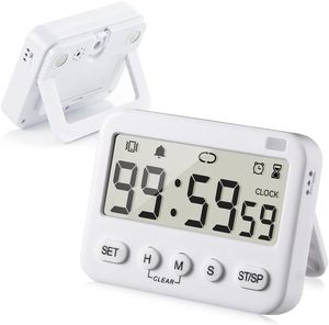 Temporizador de Cocina Digital 24H con alarma de silencio/vibración 10-alarma 99 horas de Cuenta regresiva temporizadores de mesa de plástico para cocinar - Product Image 1