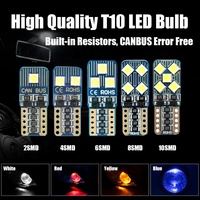 Bester Preis hochleistungs-3W Can-Bus Auto-Leseleuchte 2SMD 4SMD 6SMD 8SMD 10SMD mit Gelbrot Rotblau Grün w5w T10 LED-Schlitz