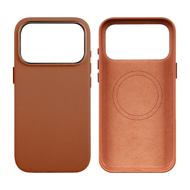 Full-grain Leather Case for iPhone 17 Pro Max Handcrafted Genuine Leather Case for iPhone 17 Pro Max Air Top Grain Leather Case