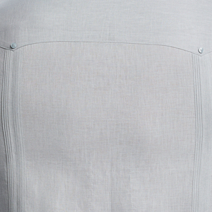 Camisa <span class=keywords><strong>Guayabera</strong></span> personalizada del fabricante para hombre, camisa de vacaciones de lino 100% con diseño plisado, cuello cubano de cuatro bolsillos para ropa de verano - Product Image 5