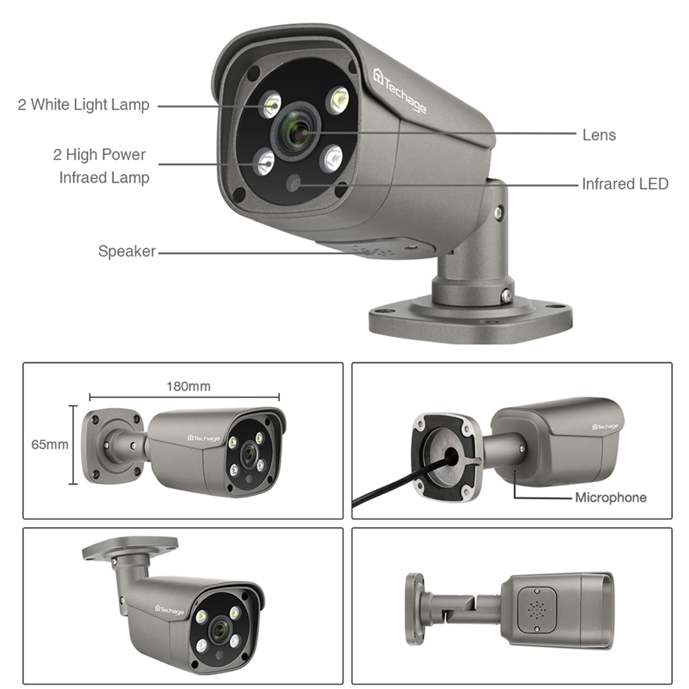 4k hd poe cctv camera 8mp audio security camera system cctv security camera system
