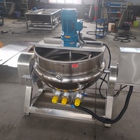 Bouilloire électrique à vapeur industriel, avec 3 vestes et agitateur, pour la cuisson, de gaz et électrique, 58l 100L 300L 500L