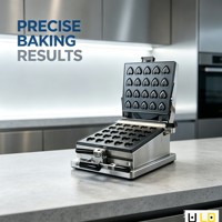 Machine à tartelettes de haute précision, résistante à la déformation, pour biscuits, avec chauffage électrique et minuterie numérique - Pâtisserie aux dimensions précises