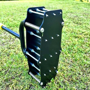 For 12HP Manual Power Tiller with Rake and Metal Handle Handheld <b>Garden</b> Cultivator for Agricultural Soil Loosening - Product Image 4
