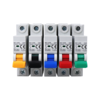 Interruptor de Circuito AC/DC QJC BD1-63S OEM ODM C65, Estructura Mejorada, 6ka, 2 Polos, PA66 Mini