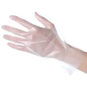 Заводская цена, прозрачные цветные пластиковые Полиэтиленовые одноразовые перчатки ТПЭ