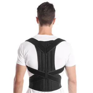 Custom Logo Adjustable Full Back Support Upper And Lower Shoulder Straightener Back Brace Posture Corrector