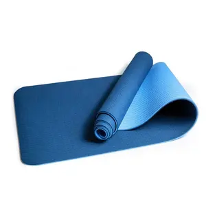 防滑环保高品质瑜伽健身运动环保双色6毫米TPE瑜伽垫yogamat