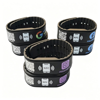 Bracelet personnalisé en silicone pour casier de rangement en caoutchouc avec paiement NFC et code QR, étanche, pour usage en spa