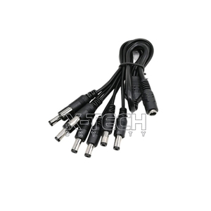 Câble d'alimentation de surveillance DC5.5*2.1 : Prise femelle vers ligne de branchement multiprises (2, 3, <span class=keywords><strong>4</strong></span>, 5, 8 mâles), connexion pour bande lumineuse - Product Image 4