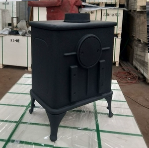 Directo de Fábrica: Chimenea de Llama Real para Decoración Interior, Calefacción, Hierro Fundido Europeo, Vista Panorámica e Independiente - Product Image 2