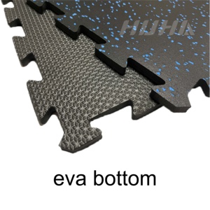 Usine HUHA 15MM Interlocking <span class=keywords><strong>Gym</strong></span> Caoutchouc EVA Composite Carreaux <span class=keywords><strong>de</strong></span> sol Transport facile Installer EVA <span class=keywords><strong>Gym</strong></span> Sol Intérieur <span class=keywords><strong>Tapis</strong></span> En Caoutchouc - Product Image 5
