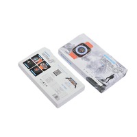 Boîte d'emballage en relief pour montre intelligente T900, vente en gros, avec couvercle neutre, boîte de base de couleur pour appareil photo et électronique grand public