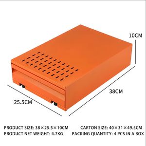 Contenedor de Residuos de Espresso Comercial para Mostrador, de Acero Inoxidable, Plano, Duradero, Portátil, Diseño que Ahorra Espacio, Sin Desorden, Caja de Descarga para Té - Product Image 2