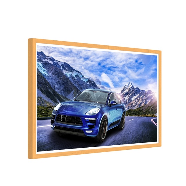 HUSHDIA Factory Price Wall Mount Big Size 65 75 86 Inch Large Size Android Mp3 Mp4 Wifi Cloud Video Digital Photo Frame