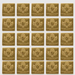 2025 Custom Luxury High Level Waterproof Durable Aluminum Gold Stamping Adhesive Sticker Perfume Wine Candle Photo Frame Craft - Product Image 6