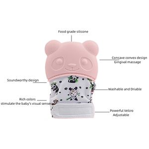 Jouet <span class=keywords><strong>de</strong></span> mitaines <span class=keywords><strong>de</strong></span> <span class=keywords><strong>dentition</strong></span> en silicone pour bébé Gants <span class=keywords><strong>de</strong></span> <span class=keywords><strong>dentition</strong></span> apaisants <span class=keywords><strong>de</strong></span> qualité alimentaire - Product Image 2