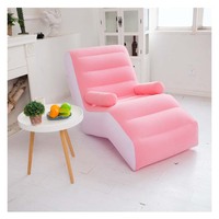 Canapé gonflable en PVC pliable en forme de S, fabriqué en Chine, pour le camping en plein air et la chambre à coucher