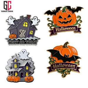12年工場カスタム金属エナメルハロウィーンエナメルピン亜鉛合金バッジギフトとプレゼントラペルピン用 - Product Image 6