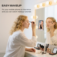 40 Pic Support de téléphone portable en silicone double face flexible et antidérapant Support de bureau portable Ventes transfrontalières