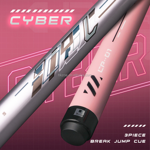 Taco de billar YEUEK Little Monster-Cyber de 3 piezas y 19 oz para Break&Jump, taco de billar de fibra de carbono con tecnología de vanguardia de 57 pulgadas y 12.9 mm con empuñadura de cuero suave - Product Image 1