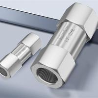 Clapet anti-retour à joint souple en acier inoxydable 304 DN15 1/2'' à filetage femelle, type fendu