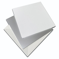 Tuile de plafond acoustique en aluminium perforé 600x600, offre spéciale