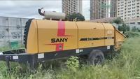 Pompe à béton diesel sur remorque Sany HBT8018C-5S, débit de 85 m3/h, haute pression de 18 MPa, puissance de 180 kW pour les projets de construction