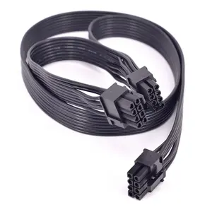 Black PCI Express GPU 8pin to Dual 6+2Pin 8 Pin Power supply Cable PCI-e Graphics card PCIe 8 Pin 1 to 2 Spliter Cable