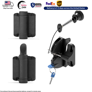Set di Cerniere e Chiusure per Cancelli con Corda di Trazione, Kit Hardware in Nylon ad Alta Resistenza, Disponibile in Magazzino USA per Cancelli in Legno, Vinile e Metallo - Product Image 1