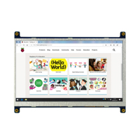 7 inç 1024x600 TN LCD ahududu Pi 3b +/4B HD ekran monitör ses kanal kontrol sistemleri