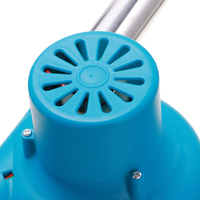 Ventilateur de barbecue portable rechargeable 12V en acier inoxydable, souffleur électrique pour camping, cuisson en extérieur, pique-niques, grillades, vitesse du vent réglable