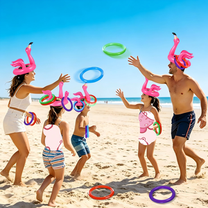 Juego de Lanzamiento de Flamingos Inflables, Decoración para Fiestas Luau, Juguete Flotante para Playa Hawaiana, Juego de Carnaval al Aire Libre para Niños, Superventas - Product Image 6