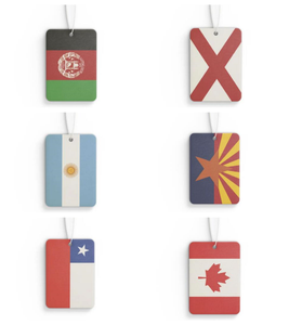 Conception personnalisée de parfum de voiture drapeau Mauritanie, parfum de désodorisant suspendu - Product Image 6