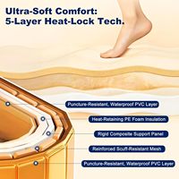 Baignoire ovale portable en PVC pour adultes, 59 pouces, grande, pliable, sans installation, 110 gallons, bain froid, douche