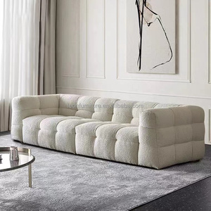 Sofá moderno y moderno para sala <span class=keywords><strong>de</strong></span> estar, conjunto <span class=keywords><strong>de</strong></span> muebles modulares <span class=keywords><strong>de</strong></span> tela <span class=keywords><strong>de</strong></span> terciopelo, estilo europeo - Product Image 1