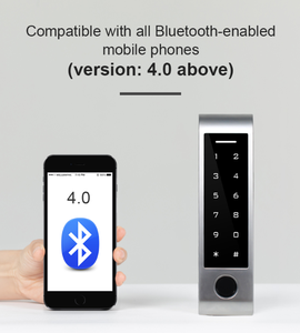Lecteur de cartes Bluetooth RFID EM/MF en gros pour usine, contrôle d'accès biométrique par empreinte digitale avec télécommande smartphone pour portail d'entrée - Product Image 2