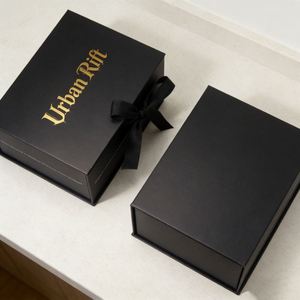 Boîte cadeau pliante en papier, boîtes d'emballage en carton personnalisées avec logo pour cosmétiques, bijoux, bougies, petites entreprises - Product Image 1