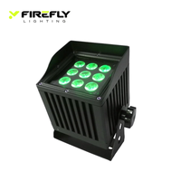 Projecteur LED extérieur étanche IP65 alimenté par batterie 9x18W RGBWA+UV sans fil DMX Uplight