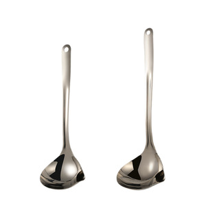 Cuillère séparatrice d'huile en acier inoxydable 304 transfrontalière, cuillère filtrante anti-brûlure, avec bec verseur, séparateur d'huile et de soupe - Product Image 5